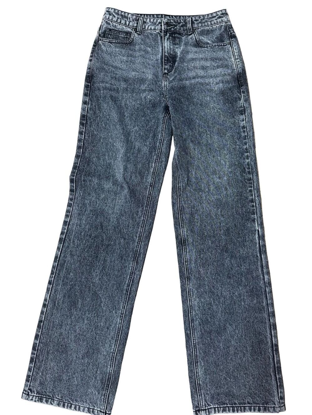 38. SER.O.YA Acid Wash Straight Leg Jeans Charcoal Size 26 NWOT